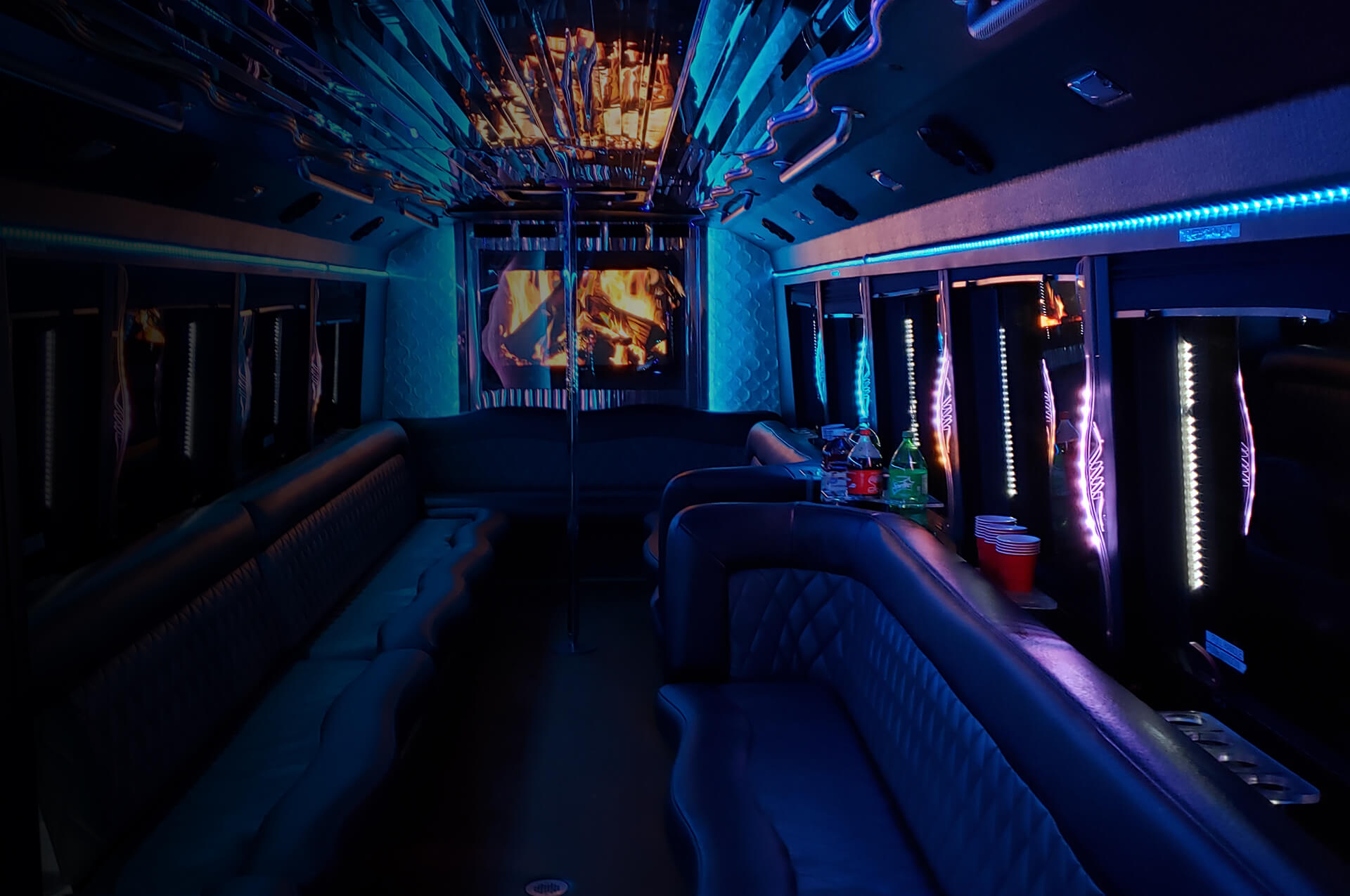 party buses interior