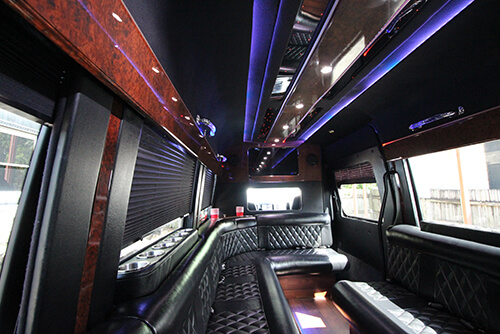 fancy limo bus