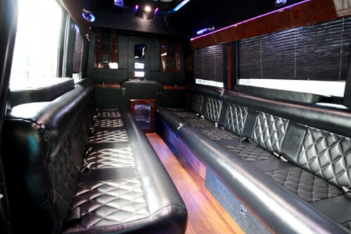 limo bus interior